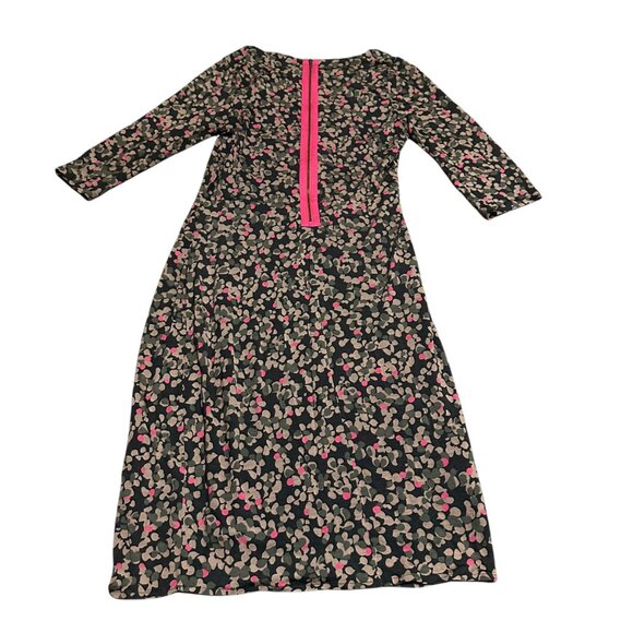 Boden Knee-Length Sheath Dress 3/4 Sleeve Stretch Colorful Size 8R Women's - Picture 6 of 11